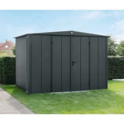 EcoStar Gerätehaus Elegant-STyp 3RAL7016 2 flg