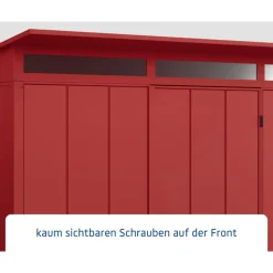 EcoStar Gerätehaus Elegant-PTyp 3RAL3004 1 flg