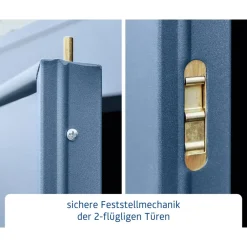 EcoStar Gerätehaus Elegant-PTyp 2RAL5014 2 flg