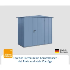 EcoStar Gerätehaus Elegant-STyp 1RAL5014 1 flg