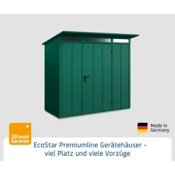 EcoStar Gerätehaus Elegant-PTyp 1RAL6005 1 flg