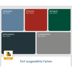 EcoStar Gerätehaus Elegant-PTyp 1RAL6005 1 flg