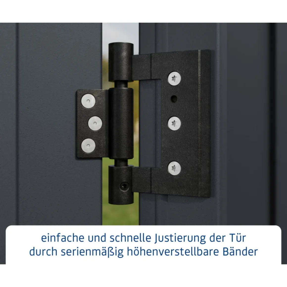 EcoStar Gerätehaus Elegant-PTyp 3RAL7016 1 flg