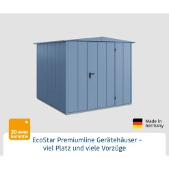 EcoStar Gerätehaus Elegant-STyp 2RAL5014 1 flg