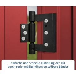 EcoStar Gerätehaus Trend-PTyp 2RAL3004 2 flg