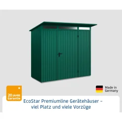 EcoStar Gerätehaus Trend-PTyp 1RAL6005 1 flg