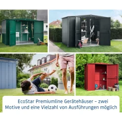 EcoStar Gerätehaus Trend-PTyp 1RAL7016 1 flg