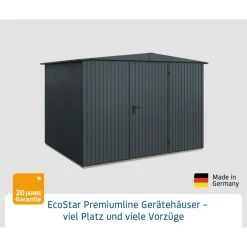 EcoStar Gerätehaus Trend-STyp 3RAL7016 1 flg