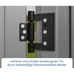 EcoStar Gerätehaus Trend-STyp 3RAL9007 1 flg