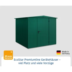 EcoStar Gerätehaus Trend-STyp 2RAL6005 1 flg