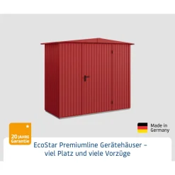 EcoStar Gerätehaus Trend-STyp 1RAL3004 1 flg