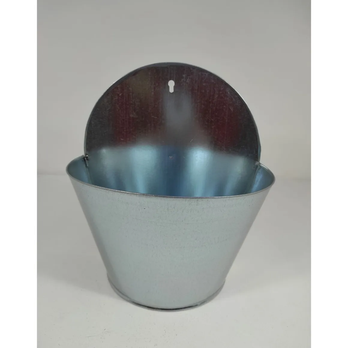 Eimer-Wandampel halbrund 26 cm verzinkt