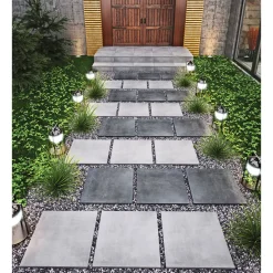 Feinsteinzeug-Platte „No. 1 Tile Tortuga“, grau, 60x60x2 cm