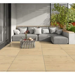 Feinsteinzeug-Platte No 1 Tile Wood beige 60 x 60 x 2 cm