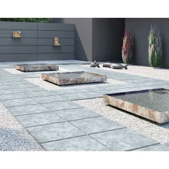 Feinsteinzeug-Platte „No. 1 Tile Benet“ grau 60x60x2cm