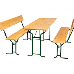 Festzeltgarnitur Komfort mit Tisch 220 x 70 cm