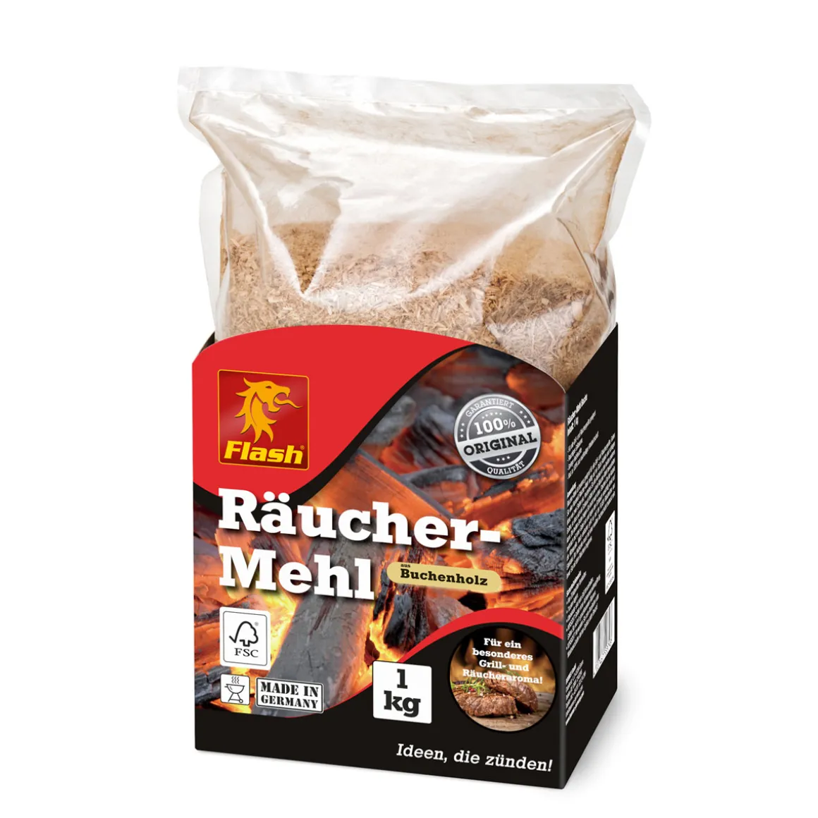 Flash Räucher-Mehl Buche 1 kg
