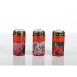 Flower Power LED Outdoor Grablampe mit Dorn TUMBA RED 7 x 13 cm Kunststoff