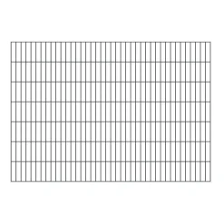 GAH Alberts Doppelstabmatte 6/5/6 verzinkt anthrazit 200 x 140 cm