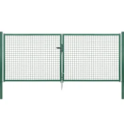 GAH Alberts Doppeltor Wellengitter Typ 4857 3000 x 1250 grün