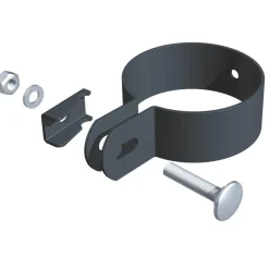 GAH Alberts Endschelle verzinkt anthrazit für Pfosten 60 mm