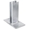 GAH Alberts Pfostenfuß f Profilrohrpfosten 60 x 40 feuerverzinkt