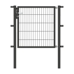 GAH Alberts Stabgitter-Einzeltor anthrazit-feuerverzinkt 1000 x 1000/1600 mm zum Einbetonieren