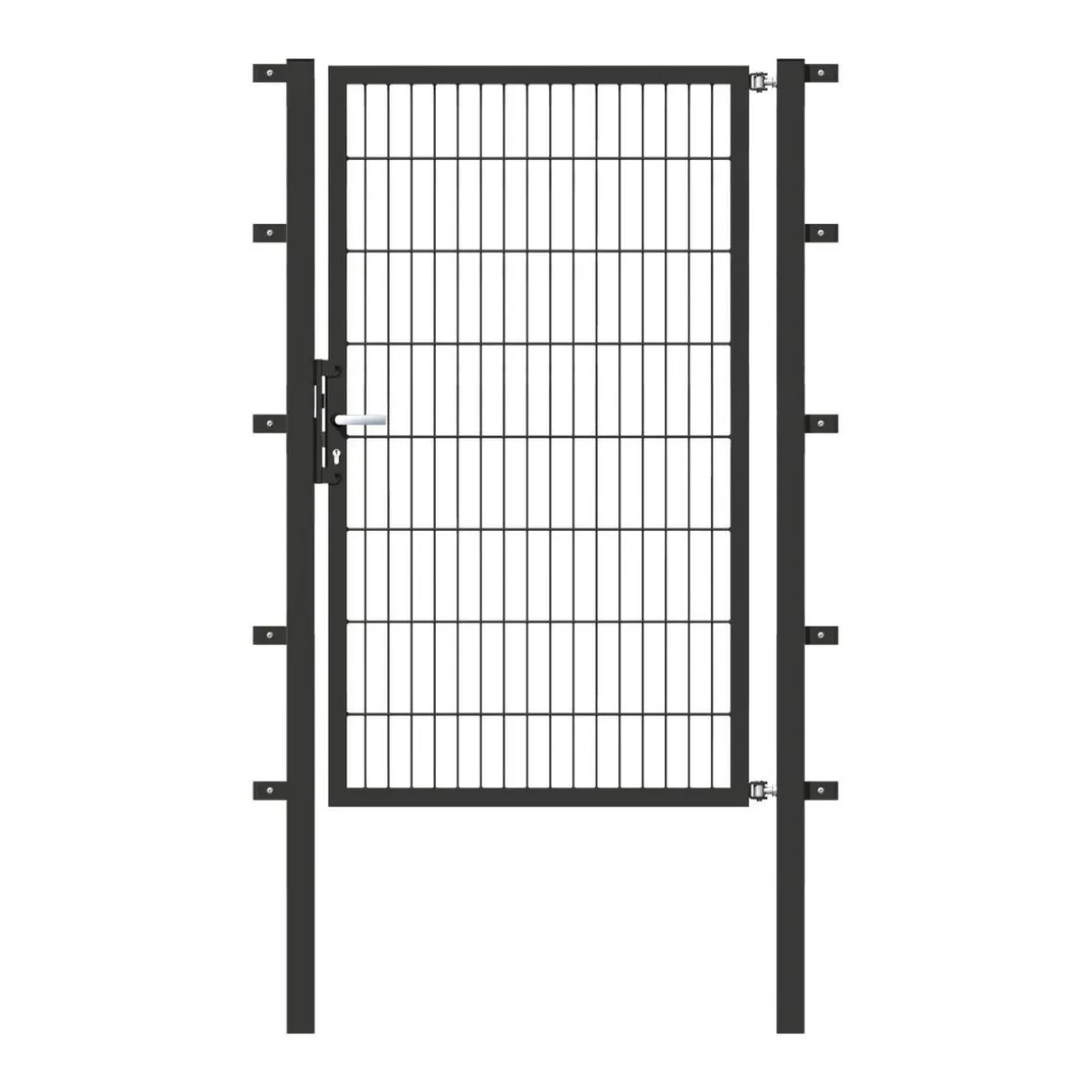 GAH Alberts Stabgitter-Einzeltor anthrazit-feuerverzinkt 1000 x 1600/2100 mm zum Einbetonieren