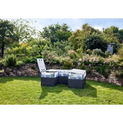 Garantia Hochbeet Ergo Quadro TurboPlus U L 80t Stone, inkl. FLORA Wassersparsystem