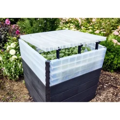 Garantia Hochbeet Ergo Quadro TurboPlus L 80 Wood, inkl. FLORA Wassersparsystem