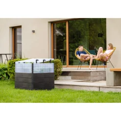 Garantia Hochbeet Ergo Quadro TurboPlus L 80 Stone, inkl. FLORA Wassersparsystem