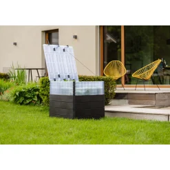 Garantia Hochbeet Ergo Quadro TurboPlus L 80 Stone, inkl. FLORA Wassersparsystem
