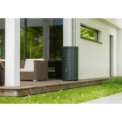 Garantia Regentonne Nordic 2in1 300 Liter graphite grey inkl. Deckel