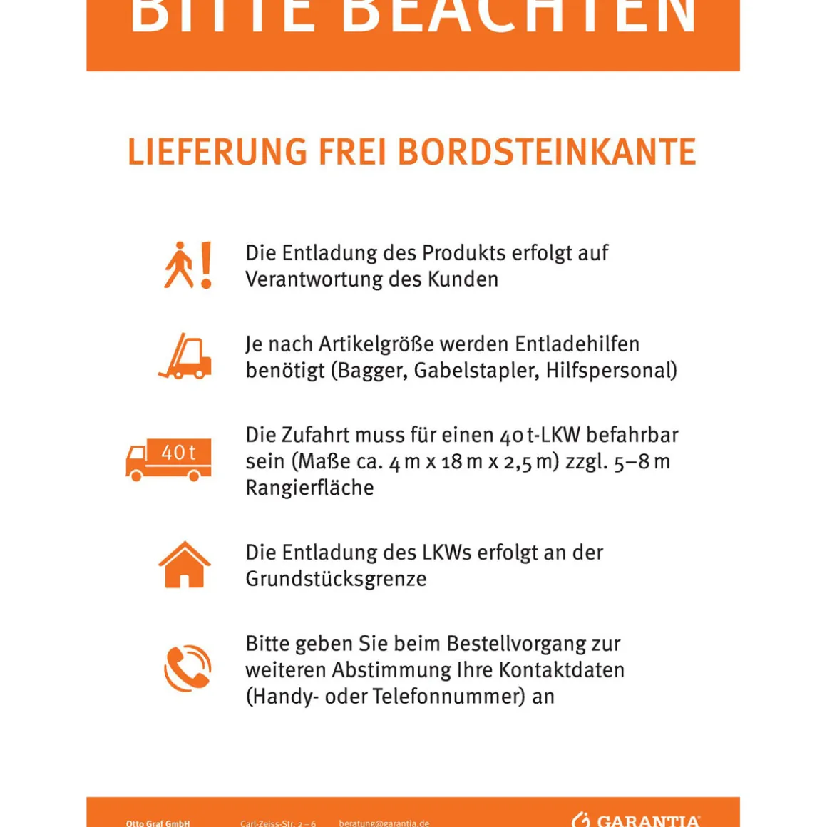 Garantia Erdtank Columbus PROline 4500 L