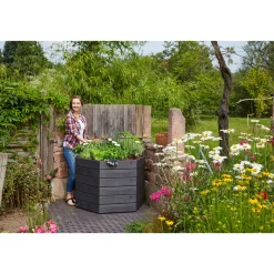 Garantia Hochbeet ERGO L 75 Wood inkl FLORA