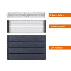 Garantia Hochbeet ERGO QUADRO TurboPlus M 85 Wood inkl FLORA