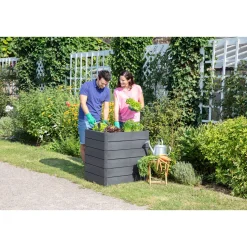 Garantia Hochbeet ERGO QUADRO M 75 Wood inkl FLORA