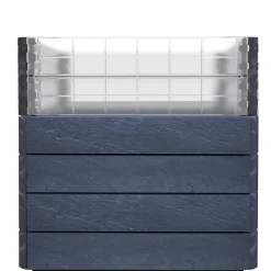 Garantia Hochbeet Ergo Quadro Turbo 75 mit Wachstumsmodul 420 L grau