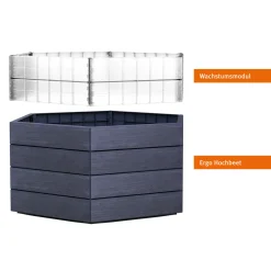 Garantia Hochbeet ERGO Turbo L 75 Wood inkl FLORA