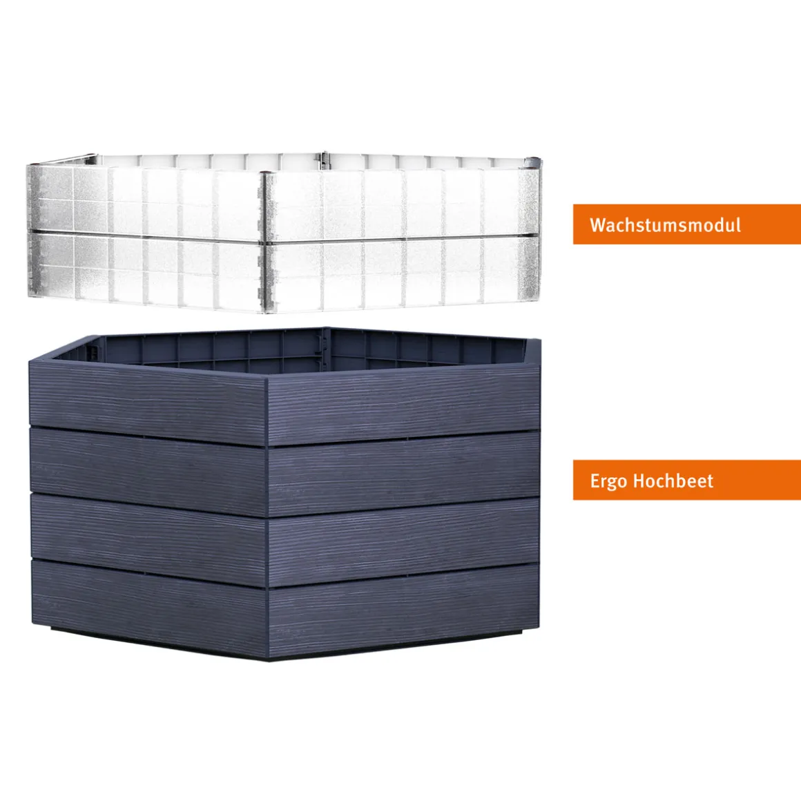 Garantia Hochbeet ERGO Turbo L 75 Wood