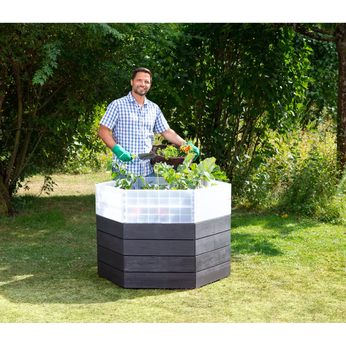 Garantia Hochbeet ERGO Turbo L 75 Wood