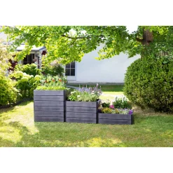 Garantia Hochbeet-System Ergo Quadro anthrazit Größe M