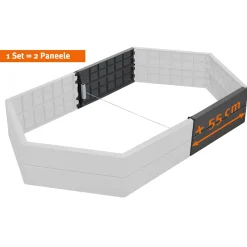 Garantia Hochbeet-Verlängerungs-Set Ergo grau