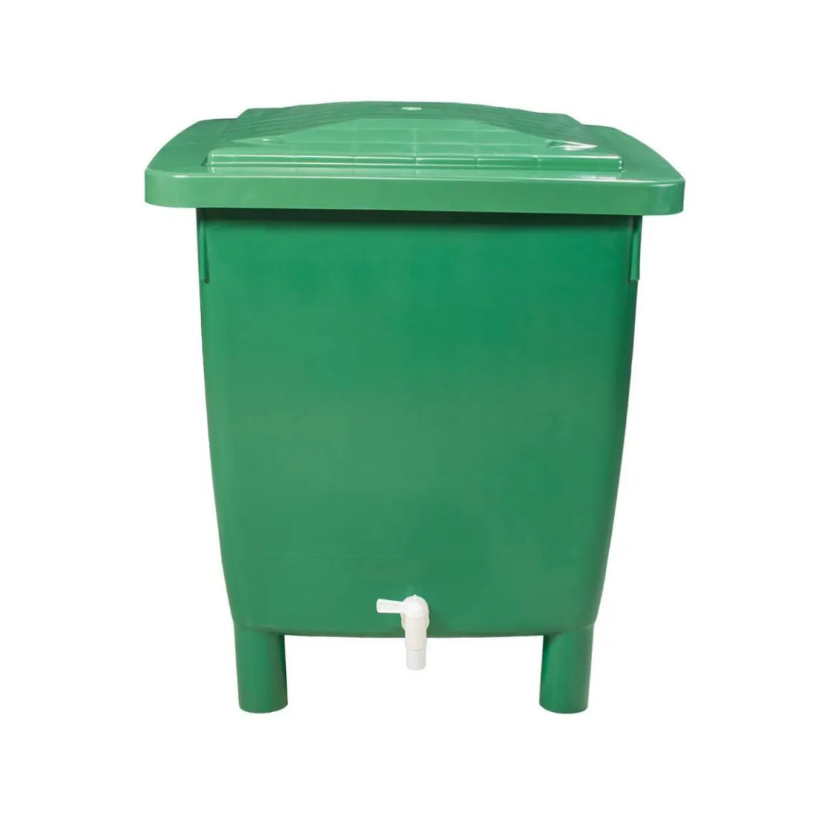 Garantia Regentonne eckig 210 L grün inkl Deckel und Auslaufhahn