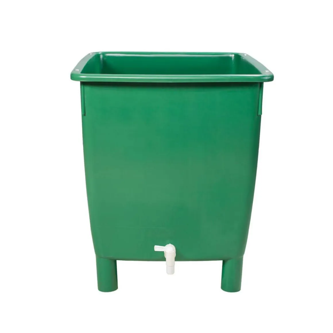 Garantia Regentonne eckig 210 L grün inkl Deckel und Auslaufhahn