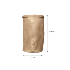 Garantia Regentonne Woodstock Baumstamm 400 L hellbraun