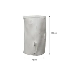 Garantia Regentonne Woodstock Baumstamm 400 L grau