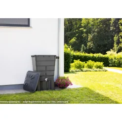 Garantia Regentonnen-Unterstand eckig 300 L graphite grey