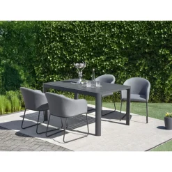 Garden Pleasure Ausziehtisch AMIRA Aluminium, schwarz