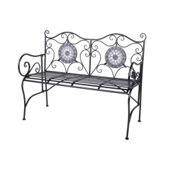 Garden Pleasure Bank JALUA Stahl, schwarz